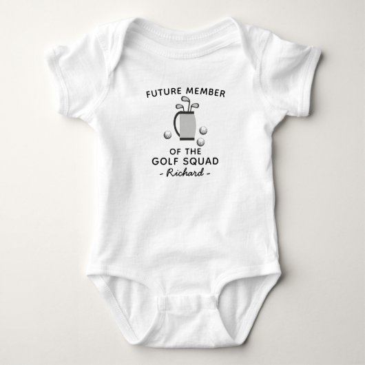 Toekomstig Lid van Het Golf Team - Golfer Romper (Voorkant)