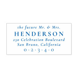 Toekomstig Mr & Mrs Classic retouradres Zelfinktende Stempel
