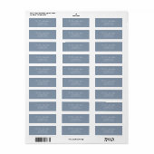 Toekomstig Mr & Mrs Script Trouw Retouradres Etiket (Full Sheet)
