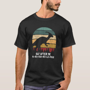 Toekomstig paleontoloog en parasaurolophus 1 t-shirt