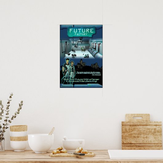 Toekomstig Poster voor fabrieksgame (Keuken)