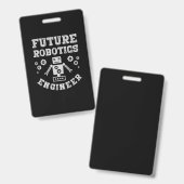 Toekomstig robotica-ingenieur Funny Robot Engineer Badge (Voor- en achterkant)