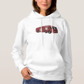 Toekomstig rood sciencefiction-commando voertuig hoodie (Voorkant)