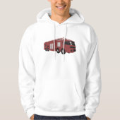 Toekomstig rood sciencefiction-commando voertuig hoodie (Voorkant)