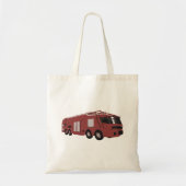 Toekomstig rood sciencefiction-commando voertuig tote bag (Voorkant)