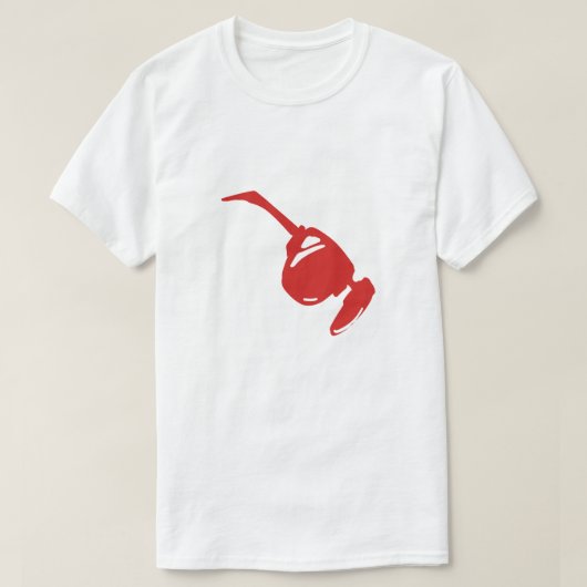 Toekomstig rood tech-design."Perfect voor tech-lie T-shirt (Design voorkant)