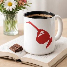 Toekomstig Rood Tech Design. Voor programmeurs en  Tweekleurige Koffiemok