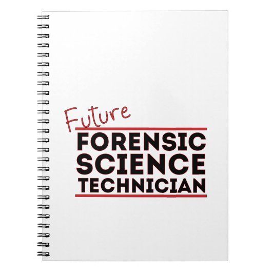 Toekomstig technicus forensische wetenschap notitieboek (Voorkant)
