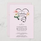 Toekomstig Verpleegkundige Afstuderen Bloemen Stet Kaart (Voorkant / Achterkant)