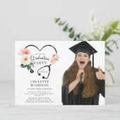 Toekomstig Verpleegkundige Afstuderen Fotofeestje Kaart (Staand voorkant)