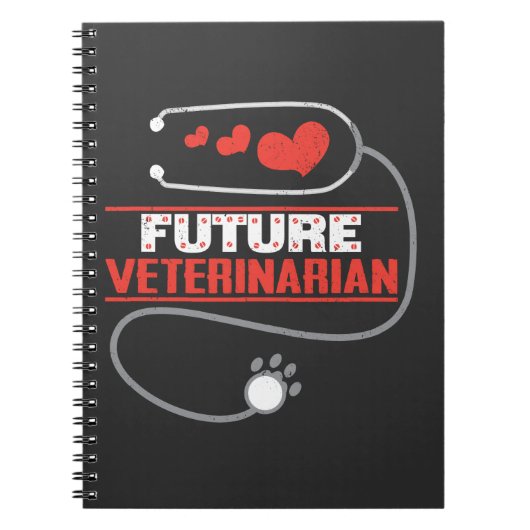 Toekomstig veterinair Shirt Vet Tech Student Gift Notitieboek (Voorkant)