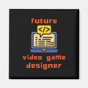 Toekomstig videogame-ontwerper programmeur coder magneet