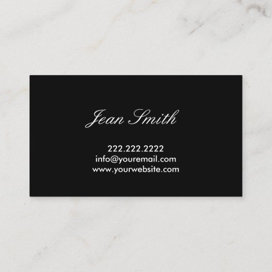 Toekomstig Visitekaartje voor gezichtsopname (Achterkant)