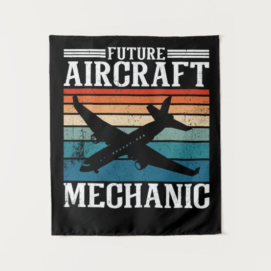 Toekomstig Vliegtuig-mechanisme Wandkleed (Voorkant)