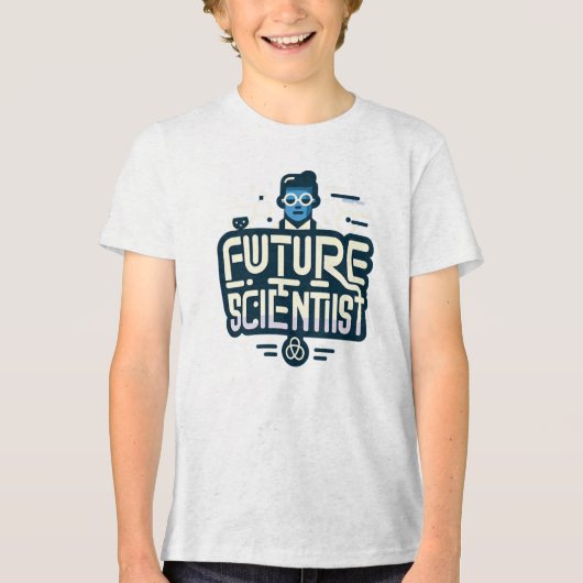 toekomstig wetenschapper Tri-Blend shirt (Voorkant)