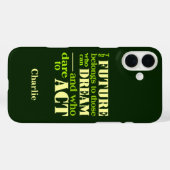 Toekomstige aangepaste monogram-telefoongevallen Case-Mate iPhone case (Achterkant (horizontaal))