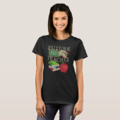 Toekomstige ABC Leraar Potlood Appel Grappig Kind T-shirt (Voorkant volledig)