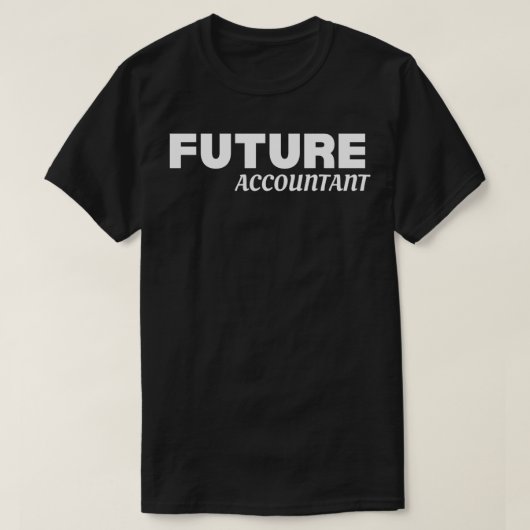 toekomstige accountant 10 t-shirt (Design voorkant)