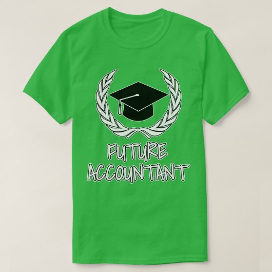 Toekomstige accountant t-shirt (Design voorkant)