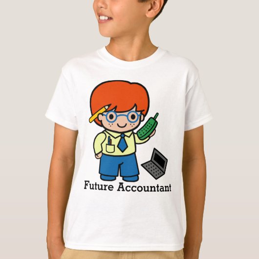 Toekomstige accountant t-shirt (Voorkant)