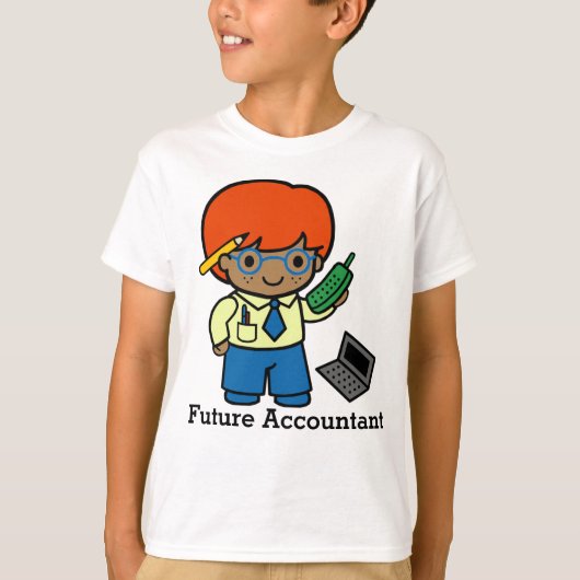 Toekomstige accountant t-shirt (Voorkant)