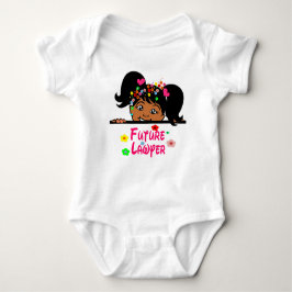 Toekomstige advocaat Afro Baby Girl Romper
