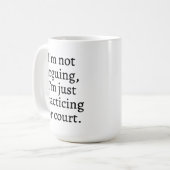 Toekomstige advocaat mok, Juridisch geschenk, Law  Koffiemok (Voorkant links)