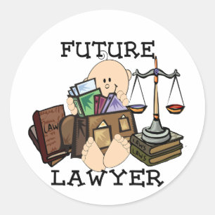 Toekomstige advocaat ronde sticker