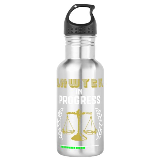 Toekomstige advocaat waterfles  (Voorkant)