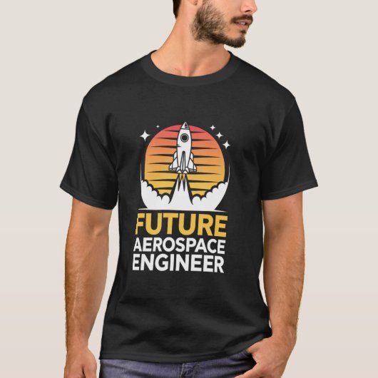 Toekomstige Aerospace Engineer School Engineering T-shirt (Voorkant)