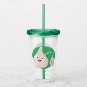 Toekomstige afbeelding van knoflook cartoon acryl drinkbeker (Voorkant)