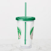 Toekomstige afbeelding van knoflook cartoon acryl drinkbeker (Rechts)