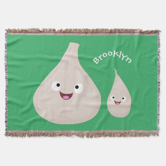 Toekomstige afbeelding van knoflook cartoon deken (Voorkant)