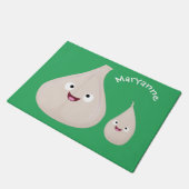 Toekomstige afbeelding van knoflook cartoon deurmat (Schuin)