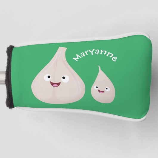 Toekomstige afbeelding van knoflook cartoon golfheadcover (Voorkant)