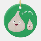 Toekomstige afbeelding van knoflook cartoon keramisch ornament (Achterkant)