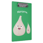 Toekomstige afbeelding van knoflook cartoon klembord (Rechts)