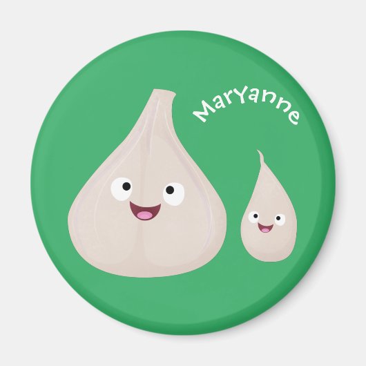 Toekomstige afbeelding van knoflook cartoon magneet (Voorkant)