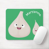 Toekomstige afbeelding van knoflook cartoon muismat (Met muis)