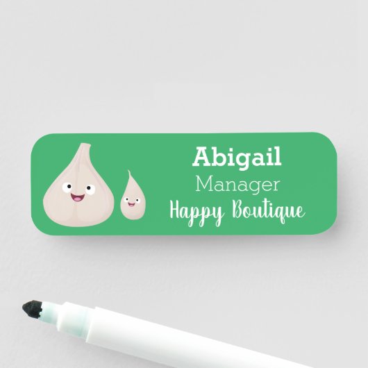 Toekomstige afbeelding van knoflook cartoon naamplaatje (In situ)