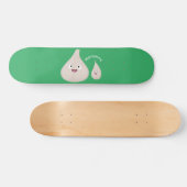 Toekomstige afbeelding van knoflook cartoon persoonlijk skateboard (Horizontaal)