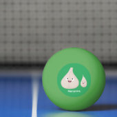 Toekomstige afbeelding van knoflook cartoon pingpongbal (Net)