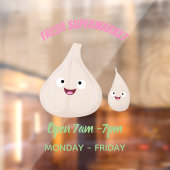 Toekomstige afbeelding van knoflook cartoon raamsticker (Vel 2)