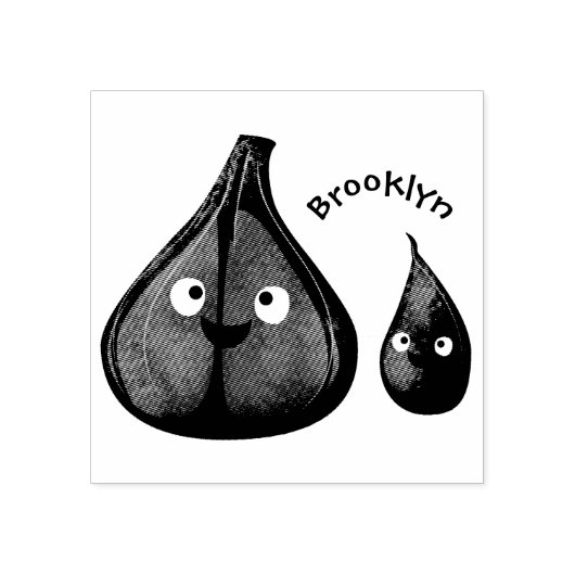 Toekomstige afbeelding van knoflook cartoon rubberstempel (Afrduk)