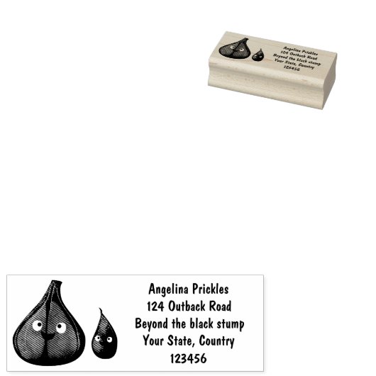 Toekomstige afbeelding van knoflook cartoon rubberstempel (Gestempeld)