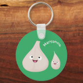 Toekomstige afbeelding van knoflook cartoon sleutelhanger (Voorkant)