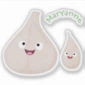 Toekomstige afbeelding van knoflook cartoon sticker (Voorkant)
