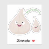 Toekomstige afbeelding van knoflook cartoon sticker (Vel)