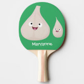 Toekomstige afbeelding van knoflook cartoon tafeltennisbatje (Achterkant)