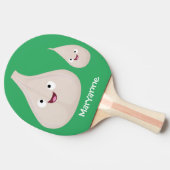 Toekomstige afbeelding van knoflook cartoon tafeltennisbatje (Zijkant)